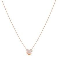 Argento Rose Gold Crystal Heart Necklace