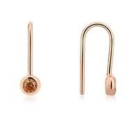Argento Rose Gold Champagne Crystal Earrings