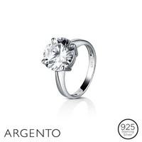 Argento Outlet Round Cubic Zirconia Ring