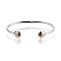 argento two tone torque bangle