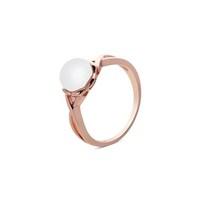 Argento Outlet Rose Gold Crosses Pearl Ring