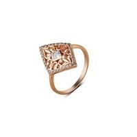 Argento Outlet Rose Gold Ornate Diamond Shape Ring