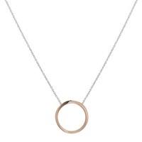 Argento Rose Gold Irregular Circle Necklace