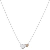 Argento Rose Gold Two Hearts Necklace