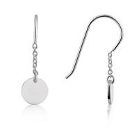 argento round plate earrings