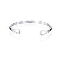 Argento Plain Open Bangle