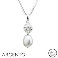Argento Crystal Pearl Necklace