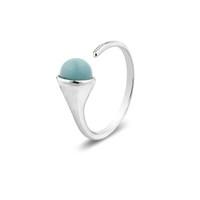 Argento March Birthstone Amazonite Ring