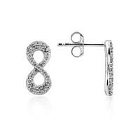 argento cz infinity earrings