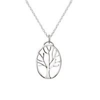 Argento Oval Tree Necklace