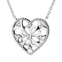 Argento Arabesque Heart Necklace