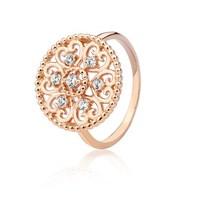 Argento Rose Gold Circle Heart Ring