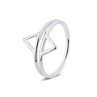 Argento Open Triangles Ring