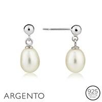 Argento Classic Pearl Drop Earrings