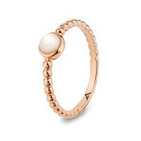 Argento Mother of Pearl Rope Stacking Ring