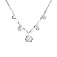 Argento Opal Drop Necklace