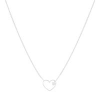 Argento Floating Heart Necklace