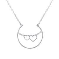 Argento Outlet Floating Hearts Necklace