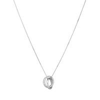 Argento Silver Interlocking Rings Necklace