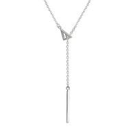 Argento Triangle and Bar Necklace