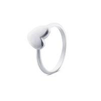 Argento Outlet Matte Silver Heart Ring