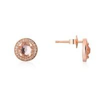 Argento Rose Gold Champagne Crystal Studs