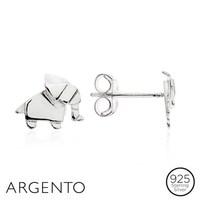 argento origami elephant earrings