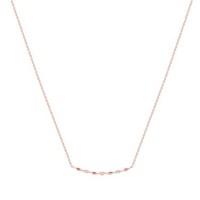 Argento Rose Gold Crystal Curve Necklace