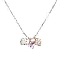 Argento Opal Trio of Hearts Necklace