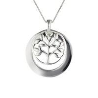 Argento Tree and Circle Necklace