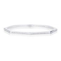 argento silver hexagonal bangle