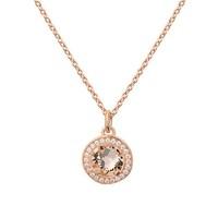 Argento Rose Gold Champagne Crystal Necklace