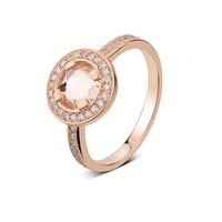 Argento Rose Gold Champagne Crystal Ring