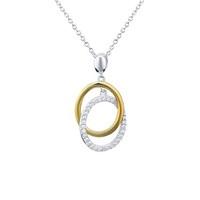 Argento Silver and Gold Circle Necklace