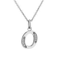 argento letter o necklace