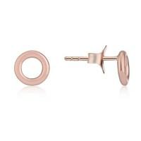 Argento Rose Gold Open Circle Studs