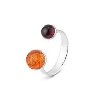 argento outlet amber mix circle ring