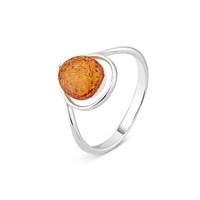 Argento Outlet Amber Teardrop Ring