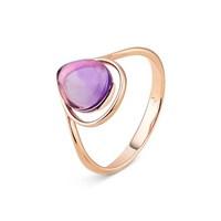 Argento Outlet Amethyst Teardrop Ring