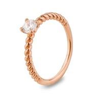 Argento Rose Gold Crystal Stacking Ring