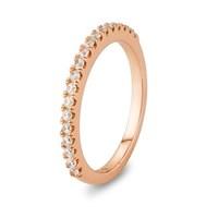 Argento Rose Gold Crystal Band Stacking Ring