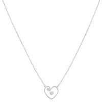 Argento Crystal Heart Necklace