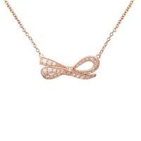 Argento Rose Gold Bow Necklace