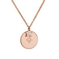 Argento Treasured Rose Gold Guiding Star Necklace