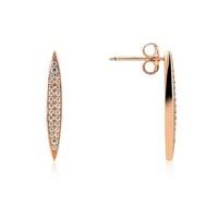 Argento Rose Gold Embellished Drop Earrings