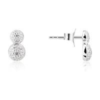 Argento Double Pave Stud Earrings