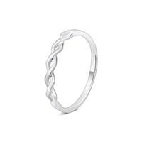 Argento Silver Twist Stacking Ring