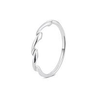 Argento Silver Twisted Stacking Ring