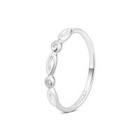 Argento Silver Oval Stacking Ring