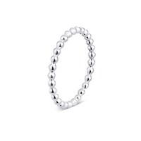 Argento Silver Dotted Stacking Ring
